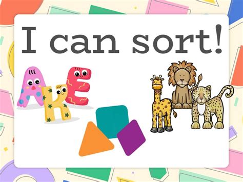 Sorting Game Free Games online for kids in Nursery by Nicole Radcliffe