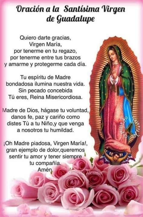 Oración a la Virgen de Guadalupe Agradecimiento