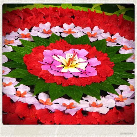 Flower arrangement in Ubud, Bali, Indonesia | Flower mandala, Flower ...