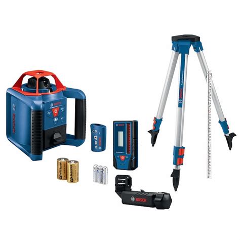 Bosch 1000-ft Red Beam Self-Leveling Rotary 360 Laser Level Kit Level ...