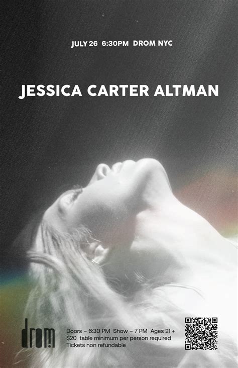 Jessica Carter Altman - Live at DROM NYC!, DROM, New York, 26 July 2023 | AllEvents.in