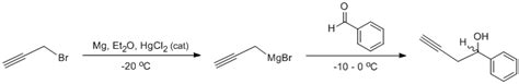 ChemSpider SyntheticPages | Addition of propargyl Grignard to aldehyde