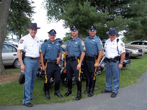 Sheriff Randy Bounds (Far Left) and Sergeant Kevin Nagyiski (Far Right) standing with memebers ...