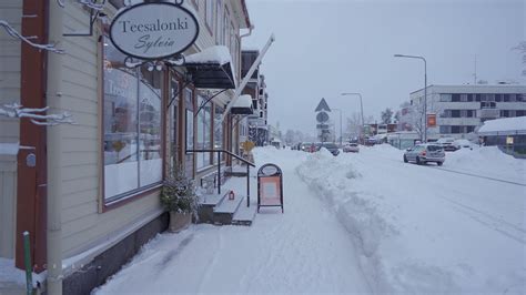 Gray Snow Walk in Hyvinkää City After Heavy Snowfall – Life in Finland ...