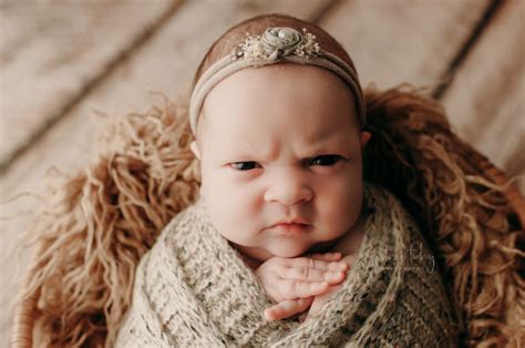 Angry Baby Gives Her Meanest Newborn DMV Worker Stare