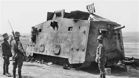 Sole surviving German A7V World War I tank goes on display in Canberra ...