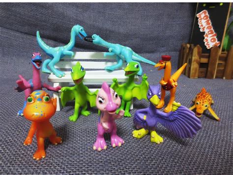 2015 10pcs Set Cartoon Dinosaur Train Action Toy Figures 4cm Pterosaur ...