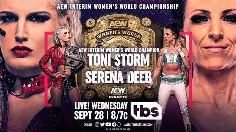 AEW Interim Women's Title Match Announced For 9/28 AEW Dynamite ...