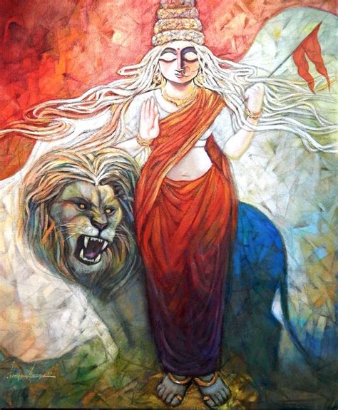 BHARAT MATA wishing and blessing for all of us | Indian paintings, Art forms of india, Painting