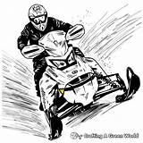 Snowmobile Coloring Pages  Free & Printable sketch template