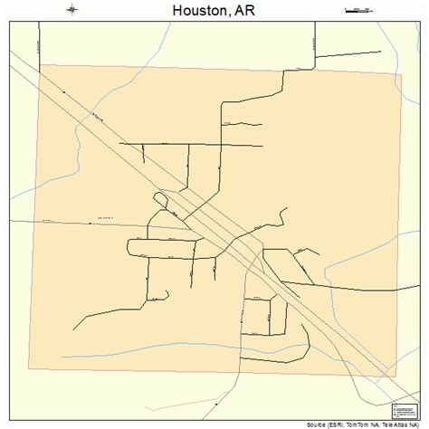 Houston Arkansas Street Map 0533490