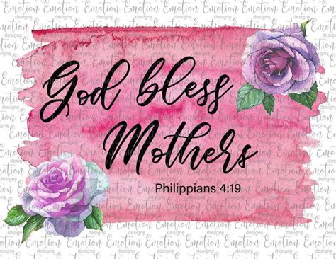 God Bless Mothers Clipart Instant Download Sublimation - Etsy Canada ...