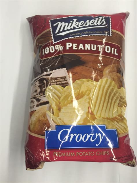 Mike-Sell's 100% Peanut Oil Groovy Potato Chips, 16 Oz. - Walmart.com ...