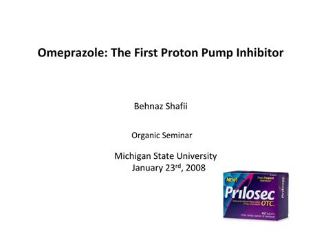 (PDF) Omeprazole: The First Proton Pump InhibitorOrganic ...