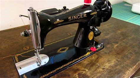 1948 Singer 15-91 Sewing Demonstration - YouTube