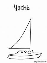 Coloring Pages Yacht  Home sketch template