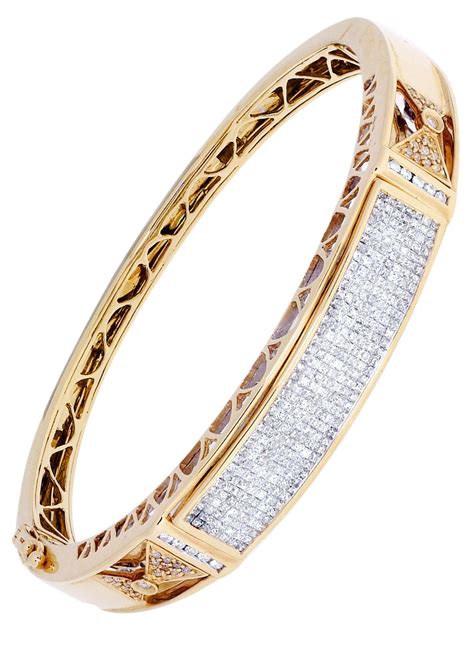 Mens Diamond Bracelet Yellow Gold| 2.68 Carats| 34.31 Grams – FrostNYC