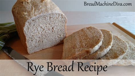 Rye Bread Recipe | Bread Machine Recipes