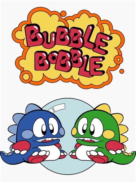 "Bubble Bobble From Taito" Sticker for Sale by LooterChan | Redbubble