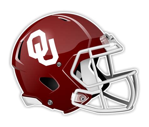 Oklahoma Sooners Football Helmet Precision Cut Decal / Sticker