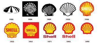 Shell logo development | Logo evolution, Graphic design lessons, Famous logos