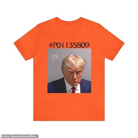 Trump mugshot t-shirts already for sale online after former president ...