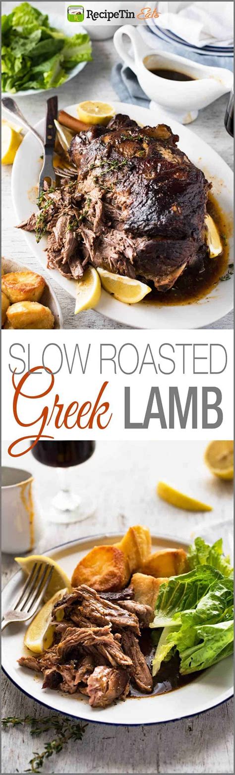 Greek Slow Roasted Leg of Lamb | RecipeTin Eats