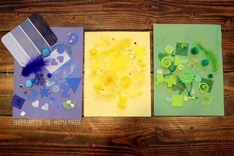 Kids Crafting 101: Color Collage Art Activity - Happiness is Homemade