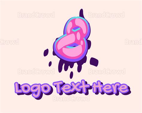 Pop Graffiti Art Number 8 Logo | BrandCrowd Logo Maker