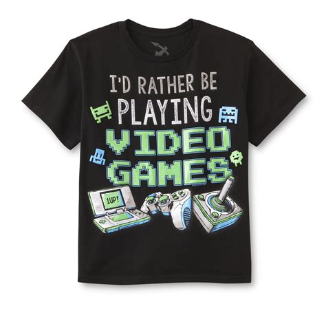 TRIMFIT Boy's Graphic T-Shirt - Playing Video Games