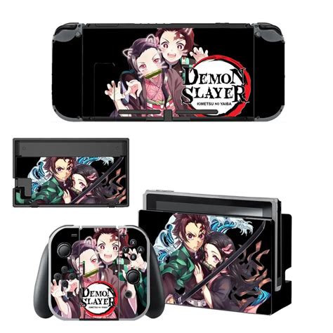 Anime Demon Slayer Protector Vinyl Screen Skin Stickers For Nintendo Switch NS Console ...