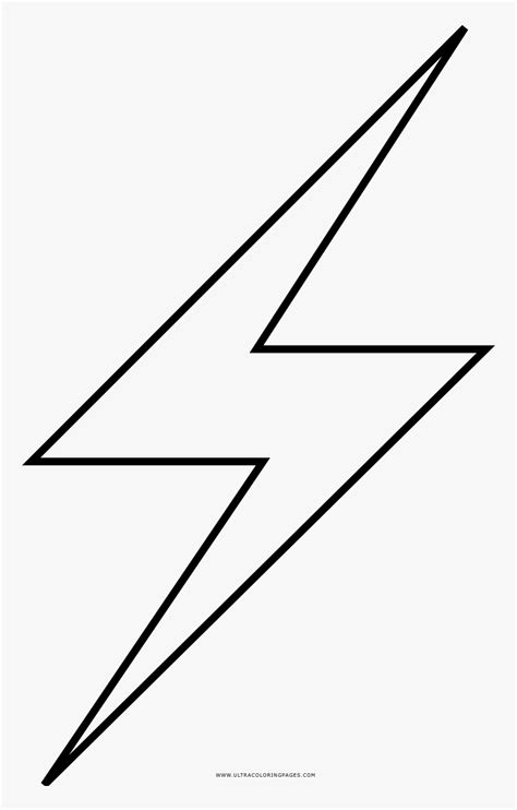 Lightning Bolt Coloring Page Lightning Bolt Png Black And White | The ...