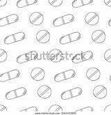 Coloring Medical Drugs Hand Draw Style Stock Vector Royalty Free  sketch template