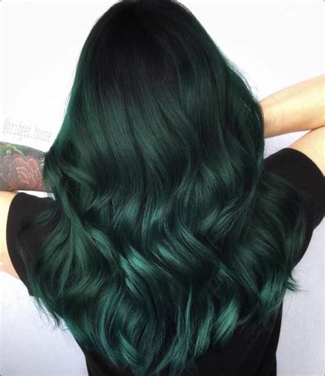 Best hair dye(s) for dark green like photo? : r/HairDye