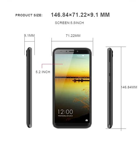 New 5.5 Inch Android Unlocked Gsm Touch Screen Phones China Wholesale ...