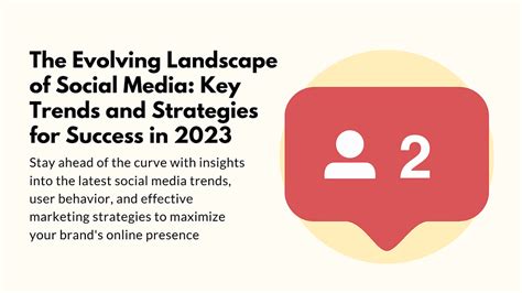 The Evolving Landscape of Social Media: Key Trends and Strategies for Success in 2023.