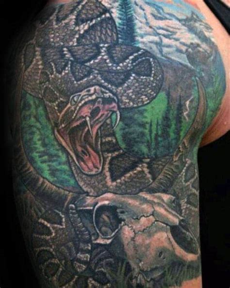 60 Rattlesnake Tattoo Designs For Men - Manly Ink Ideas