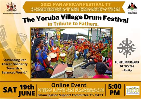 2021 Virtual Yoruba village Drum Festival - Emancipation Support Committee