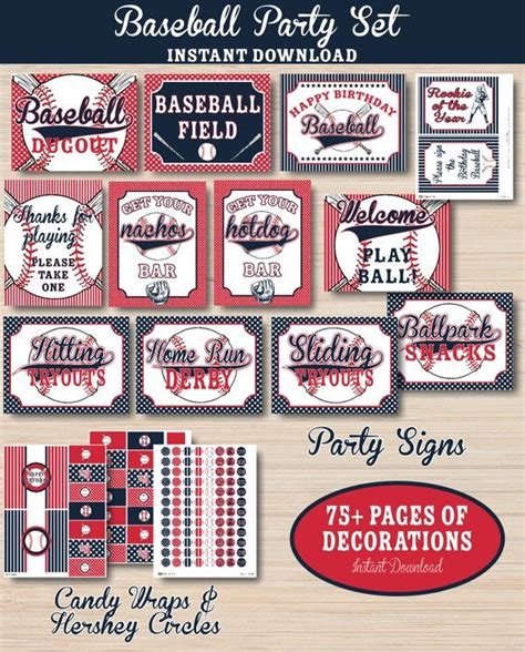 Baseball Birthday Party Decorations Baseball Birthday - Etsy | Baseball ...