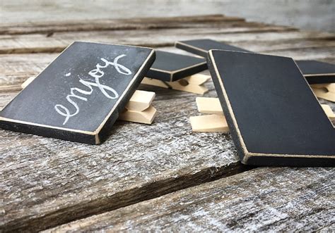 Mini Chalkboard Sign Chalkboard Clothespins Basket Labels - Etsy