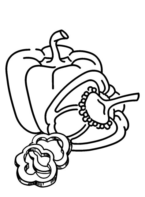 36 Bell Pepper Coloring Pages - ColoringPagesOnly.com