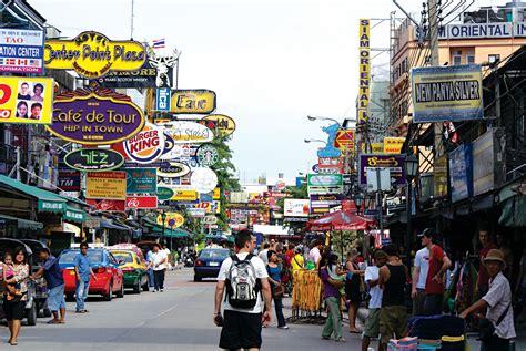 Experience the bustling streets of Bangkok – visit Khao Sarn Road a short street in central ...