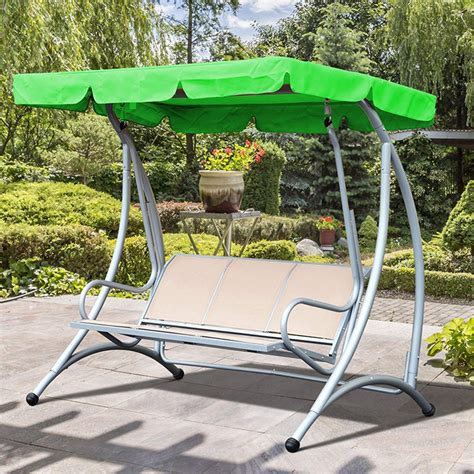 Swing Canopy Cover Bench Top Replacement Sun Shade Cover Waterproof ...