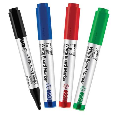 Monami Liquid Whiteboard Markers Bullet Point Set Of 4 | Bidvest Waltons