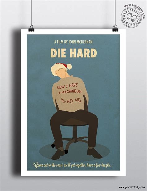 Die Hard - Minimal Christmas Movie Poster by Posteritty #Christmas #xmas #MinimalMoviePosters # ...