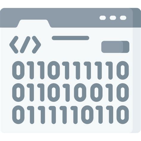 Binary code - free icon