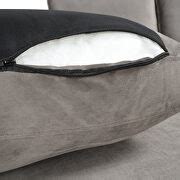 La Spezia SG005 Gray Sectional Sofa + Ottoman SG000520AAE | Comfyco
