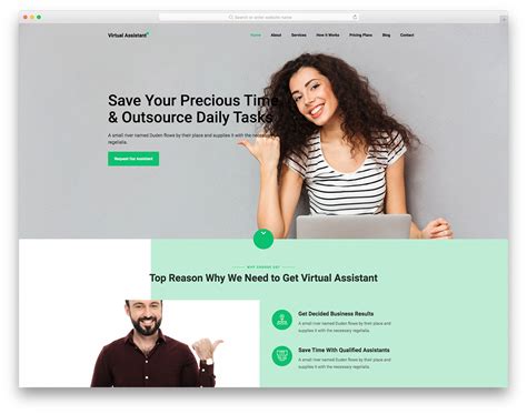 VirtualAssistant - Free Virtual Assistant Website Template 2024 - Colorlib