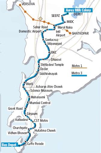 Mumbai Metro 3 - A full underground metro rail corridor