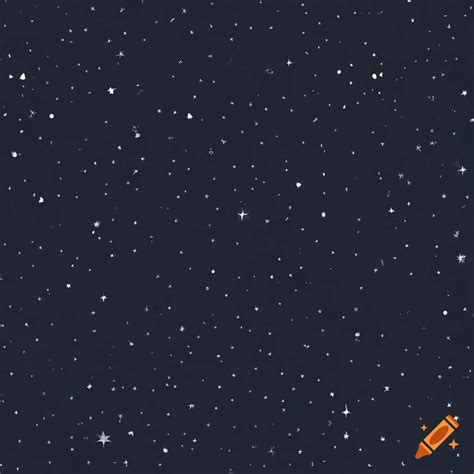 Seamless vector art of a dark sky with stars on Craiyon